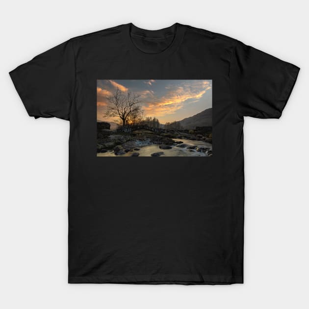 Slater Bridge Sunset T-Shirt by Reg-K-Atkinson